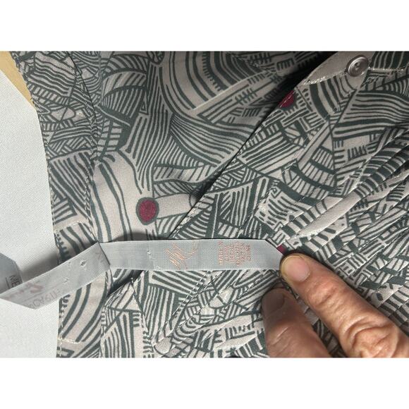 2 peace MELISSA MCCARTHY Seven Gray Geometric Print Tunic Blouse/pants set Sz 1X - Picture 10 of 16